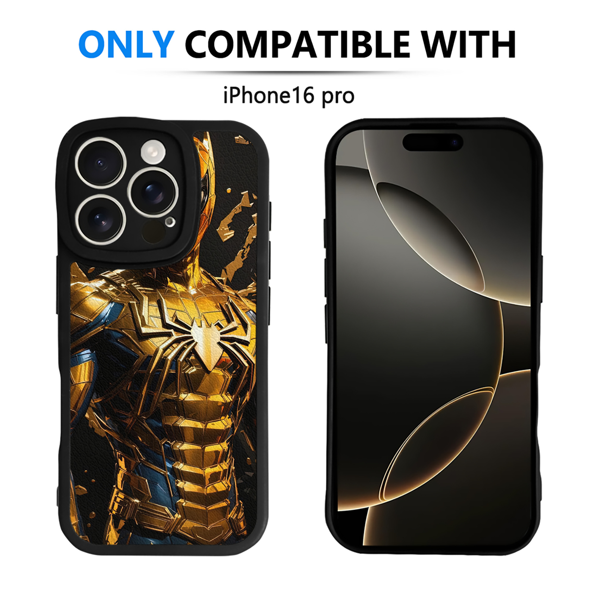 Spider Man スパイダーマン 【iPhone 16シリーズ対応】シリコンスマホケース（レザー調） 材質：シリコン